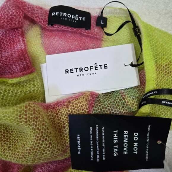 NWT Retrofete Fontelina Dress Lime Anthurium Swim Coverup Size L - Picture 7 of 13